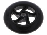 Ax Negru cu Guma 144mm