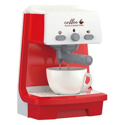 Cafetieră Jucărie, Sunet și Lumină, Cu Apă Adevărată, Roșu, 2 Baterii AA Incluse foto