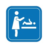 Indicator masă de &icirc;nfășat copii pentru grup sanitar