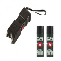 Set electrosoc 400 kW si 2 sprayuri paralizante, NATO, 60 ml