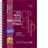 Codul penal si Codul de procedură penala. Septembrie 2026. Editie spiralata, tiparita pe hartie alba (Precomanda) - Dan Lupascu
