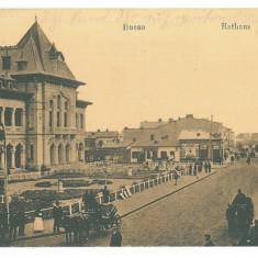 4942 - BUZAU, Market, Romania - old postcard, CENSOR - used - 1918