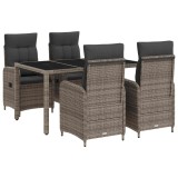 vidaXL Set dining pentru exterior cu pernă 5 pcs 3422322