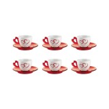 Set 6 cesti cu farfurii GUZZINNI Love