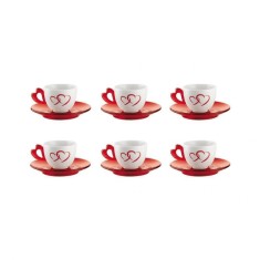 Set 6 cesti cu farfurii GUZZINNI Love