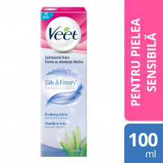 Crema Depilatoare Veet Aloe Vera si Vitamina E pentru Piele Sensibila, 100 ml foto