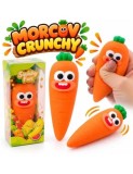 Jucarie antistres Squishy Morcov Crunchy cu fata amuzanta moale si elastic