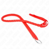 KINK - SNAKE WHIP WITH RED HAND RING 65 CM, KINK IMPACT &amp; TOUCH