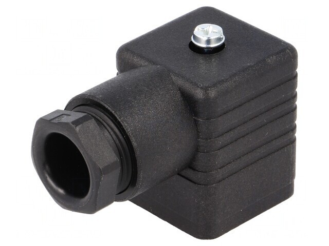 Conector Mamă 18mm 4 PIN 90&deg; cu Valvă