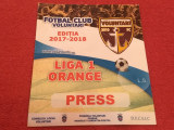 Acreditare fotbal - FC VOLUNTARI (sezonul 2017-2018)