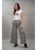 Cumpara ieftin Tricou Dama Monte Cervino Love, Bumbac, Alb, S-M (XS-S), Imprimeu Inima, Casual, Confortabil