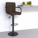 VidaXL Scaun de bar, maro, material textil