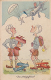 CARTE POSTALA UMOR AVIATOR 2 ~ caricatura ~, Necirculata, Printata