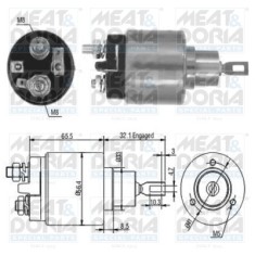 MEAT &amp; DORIA 46002 Solenoid, electromotor
