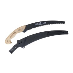 Fierastrau de mana pentru pomi cu lama 35cm si maner din lemn, cu teaca