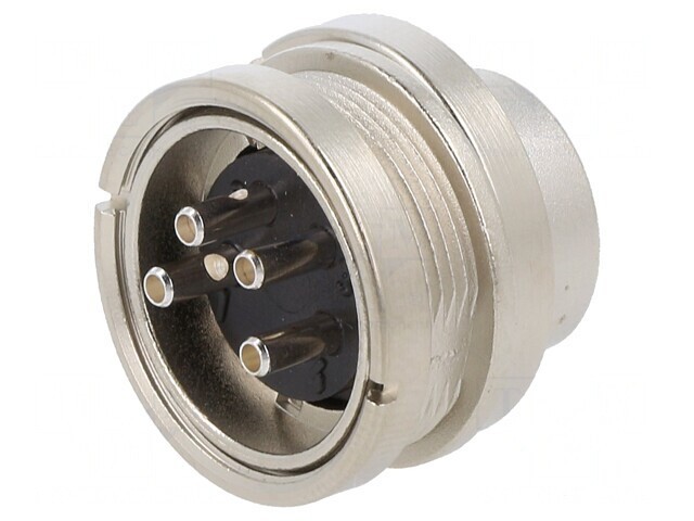 Conector M16 Soclu Tată 4-PIN 6A 150V Drept IP40