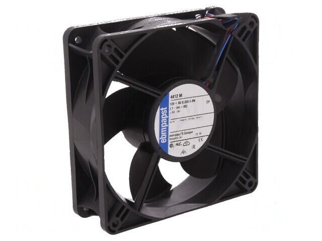 Ventilator axial 12VDC 119x119x38mm 184m3/h 42dBA - bilă
