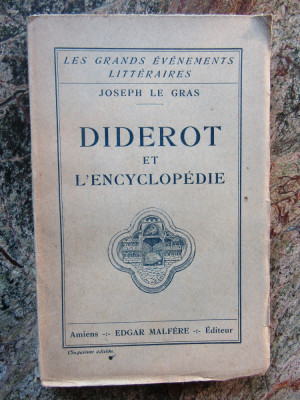 Diderot et l&amp;#039;encyclop&amp;eacute;die - JOSEPH LE GRAS foto