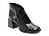 Ghete GRYXX negre, W740, din piele naturala lacuita