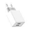 Incarcator retea XO L65, Dual USB, Fast Charge, 12W, 2.4A, Alb