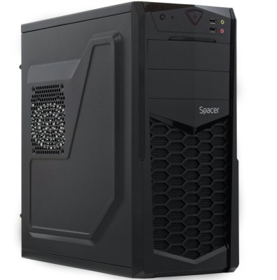 Carcasa Spacer Krypton, Mid Tower NEGRU foto