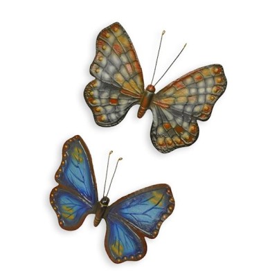 Set doi fluturi decorativi din fonta NG-23 foto