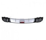 Cumpara ieftin Ornament Difuzor Spoiler Bara Spate Universal ALM, 118cm, Negru/Gri + Crom, Tuning Auto Exterior