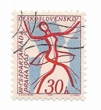 Cehoslovacia - A 3-a editie a Jocurilor Nationale Spartachiada, 1965 - obliterata