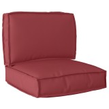 vidaXL Set de pernă pentru palet, 2 piese, Roșu vin, Țesătură Oxford