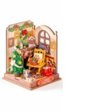 Puzzle 3D Minicasuta Semineul de Craciun, RoLIfe, 73 piese