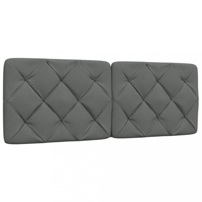 Gossi perna pentru tablie de pat, gri inchis, 120 cm, material textil