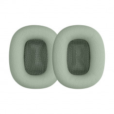 Set 2 Perne de urechi pentru casti Apple AirPods Max, Kwmobile, Verde, Piele ecologica, 55895.07