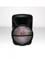 50W Boxa Reincarcabil a difuzor Wireless cu fir + microfon RF de control RGB de 15 inch foto