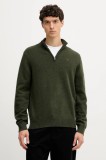 Hackett London pulover de l&acirc;nă culoarea verde, HM7000078