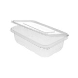 Caserola Plastic cu Capac Incorporat, 750ml, Set 100 buc