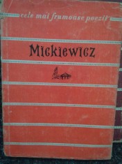 Mickiewicz - Poezii (Editia: 1959) foto