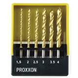 Set burghie HSS cu pin pentru centrare, Proxxon 28876, Proxxon Micromot