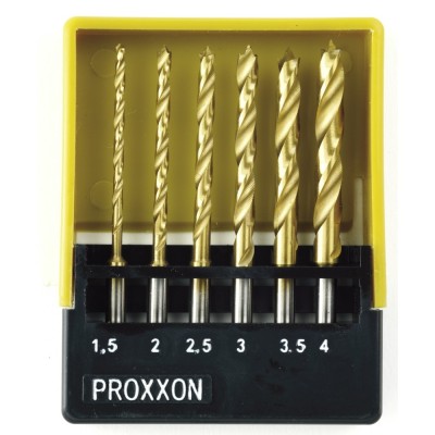 Set burghie HSS cu pin pentru centrare, Proxxon 28876 foto
