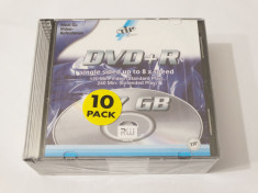 Lot 10 DVD+R 4,7 GB 8X in carcase - sigilate foto