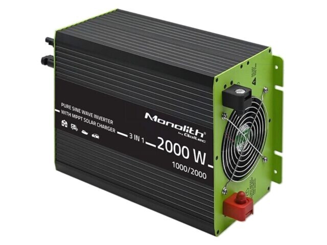 Convertor DC/AC 12V la 230V 1kW QOLTEC Monolith pentru instalații fotovoltaice