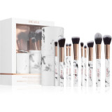 Zo&euml; Ayla Makeup Brush Set Marble 10 Piece set de pensule cu husă