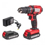 Bormasina cu percutie RD-CDL38 cu acumulator, 18 V, 2 x 2 Ah, 30 Nm, 10 mm, Raider 030184