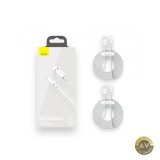 Cablu Date si Incarcare USB-A - Lightning Baseus Simple Wisdom 18W 1.5m Set 2 bucati Alb TZCALZJ-02