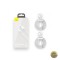 Cablu Date si Incarcare USB-A - Lightning Baseus Simple Wisdom 18W 1.5m Set 2 bucati Alb TZCALZJ-02