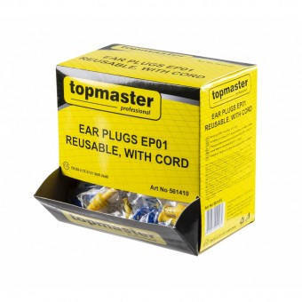 Set 50 dopuri antifoane Topmaster EP01 reutilizabile cu snur foto