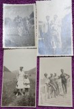 Set de 4 Fotografii, Geo Litarczek, parintele radiologiei romanesti, in excursii cu parintii, 1930/1931/1937/1938
