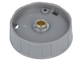 Buton rotativ negru ABS &Oslash;50x15,5mm pentru montaj &Oslash;6mm