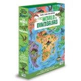 Cunoaste si exploreaza - Puzzle Lumea dinozaurilor (200 piese), Sassi