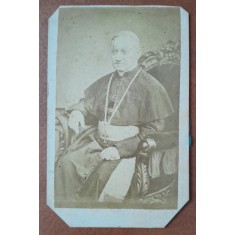 Fotografie tip CDV, prelat, secolul XIX