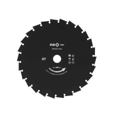 FLO Disc de taiere cu dinți tip dalta pentru motocoasa 25.4 x 250 mm, 26 T